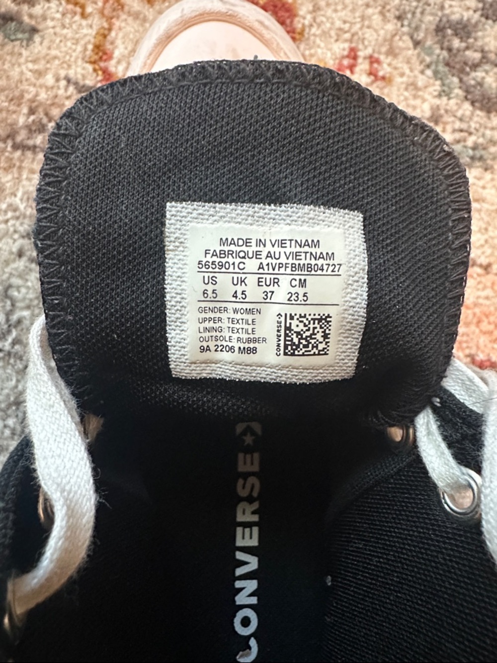 Converse Black High-Top Platform All Star Sneakers - Picture 5 of 5